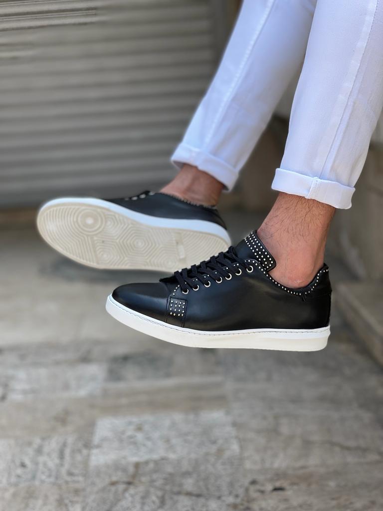 Lawson Black Mid-Top Sneakers for Men