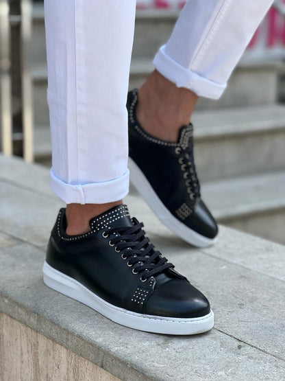 Lawson Black Mid-Top Sneakers for Men