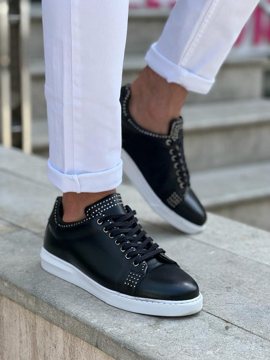 Lawson Black Mid-Top Sneakers for Men