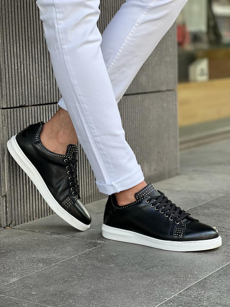 Lawson Black Mid-Top Sneakers for Men