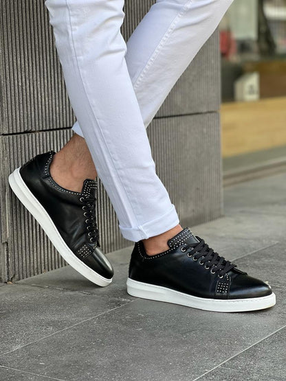 Lawson Black Mid-Top Sneakers for Men
