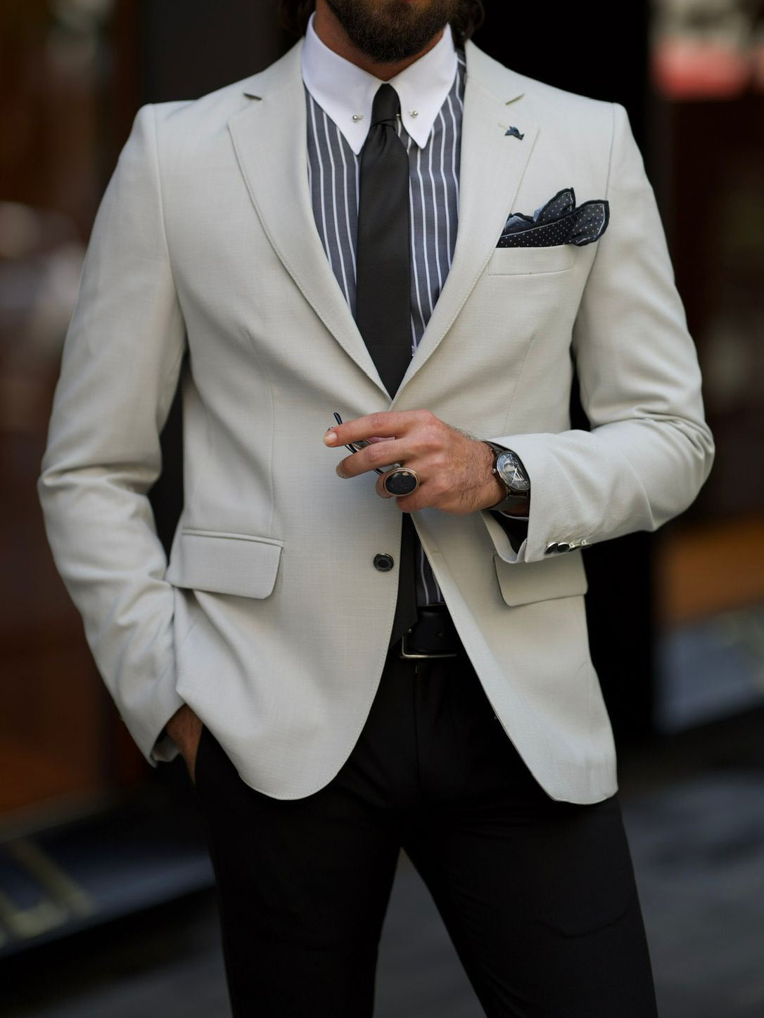 Lawson Gray Slim Fit Blazer - Versatile Smart Jacket for Any Occasion