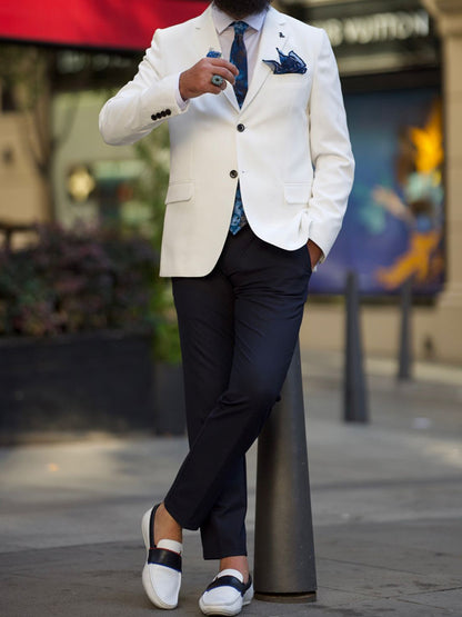 Lawson Laughlin Slim Fit White Blazer