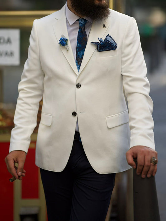 Lawson Laughlin Slim Fit White Blazer