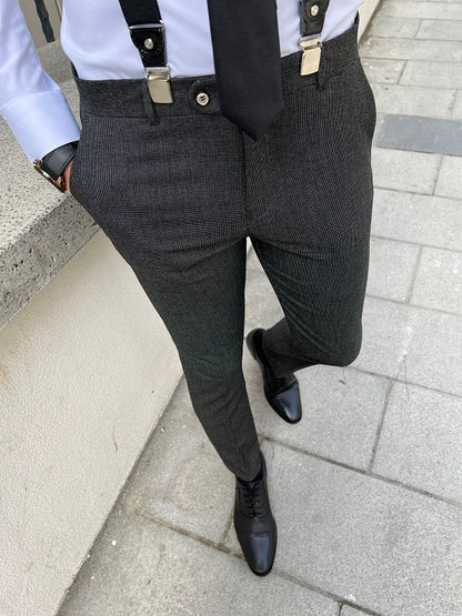 Rockford Dark Gray Slim Fit Cotton Pants: Ultimate Versatility for Any Occasion