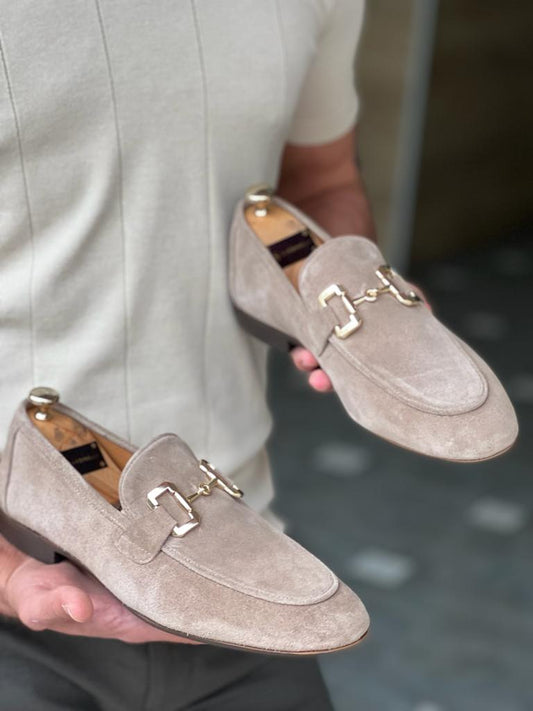 Tampa Beige Suede Loafers – Sophisticated Men’s Footwear