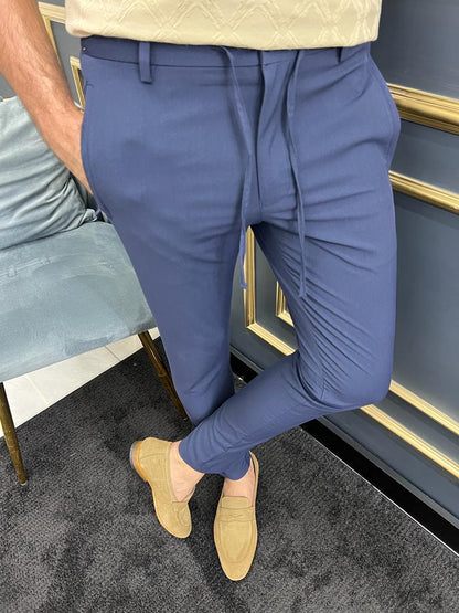 Tampa Blue Slim Fit Laced Pants