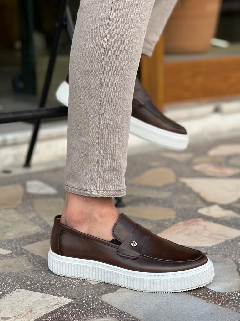 Tampa Brown Rock Shoes - Elegant Leather Footwear for Every Occasion