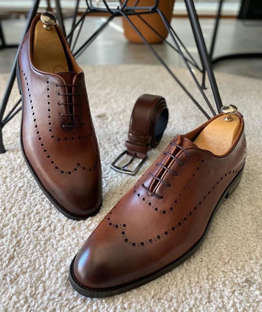 Tampa Brown Wholecut Derby Shoes