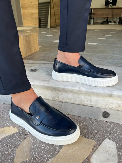 Tampa Navy Blue Rock Shoes: Elevate Your Style