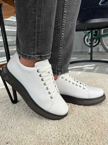 Tampa White High Top Sneakers - Elevate Your Style