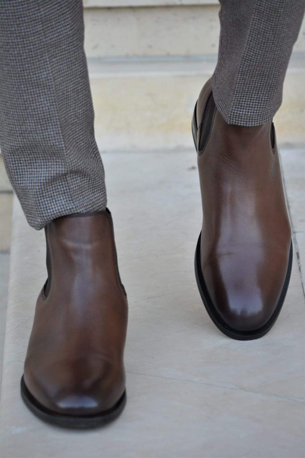 Vicenza Calf Leather Boots in Brown - Elevate Your Style