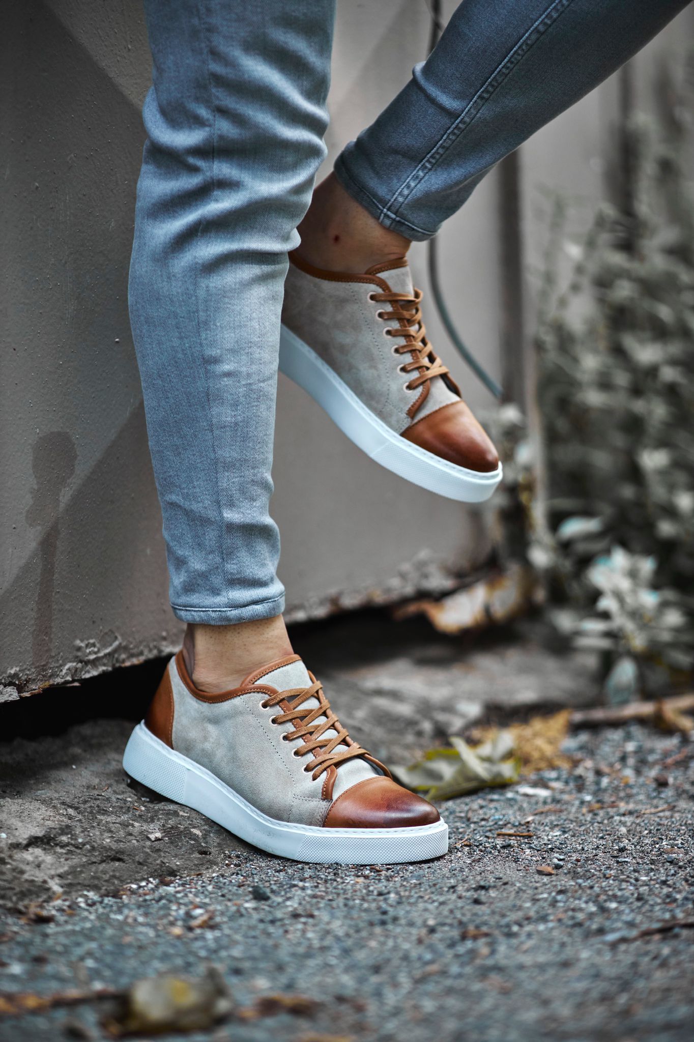 Prince Eva Sole Leather Beige Sneakers - Versatile Elegance for Every Occasion