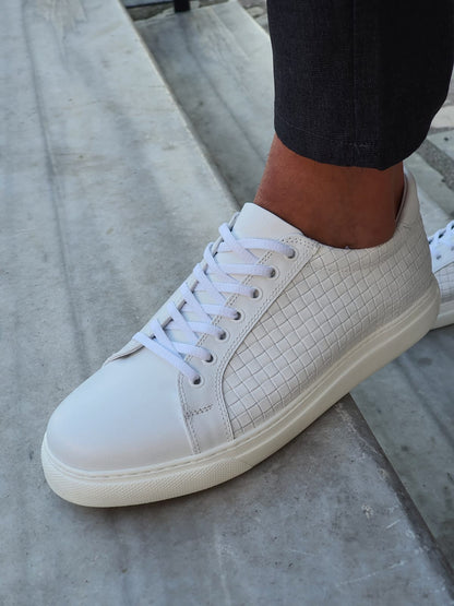 Montreal White Low-Top Sneakers
