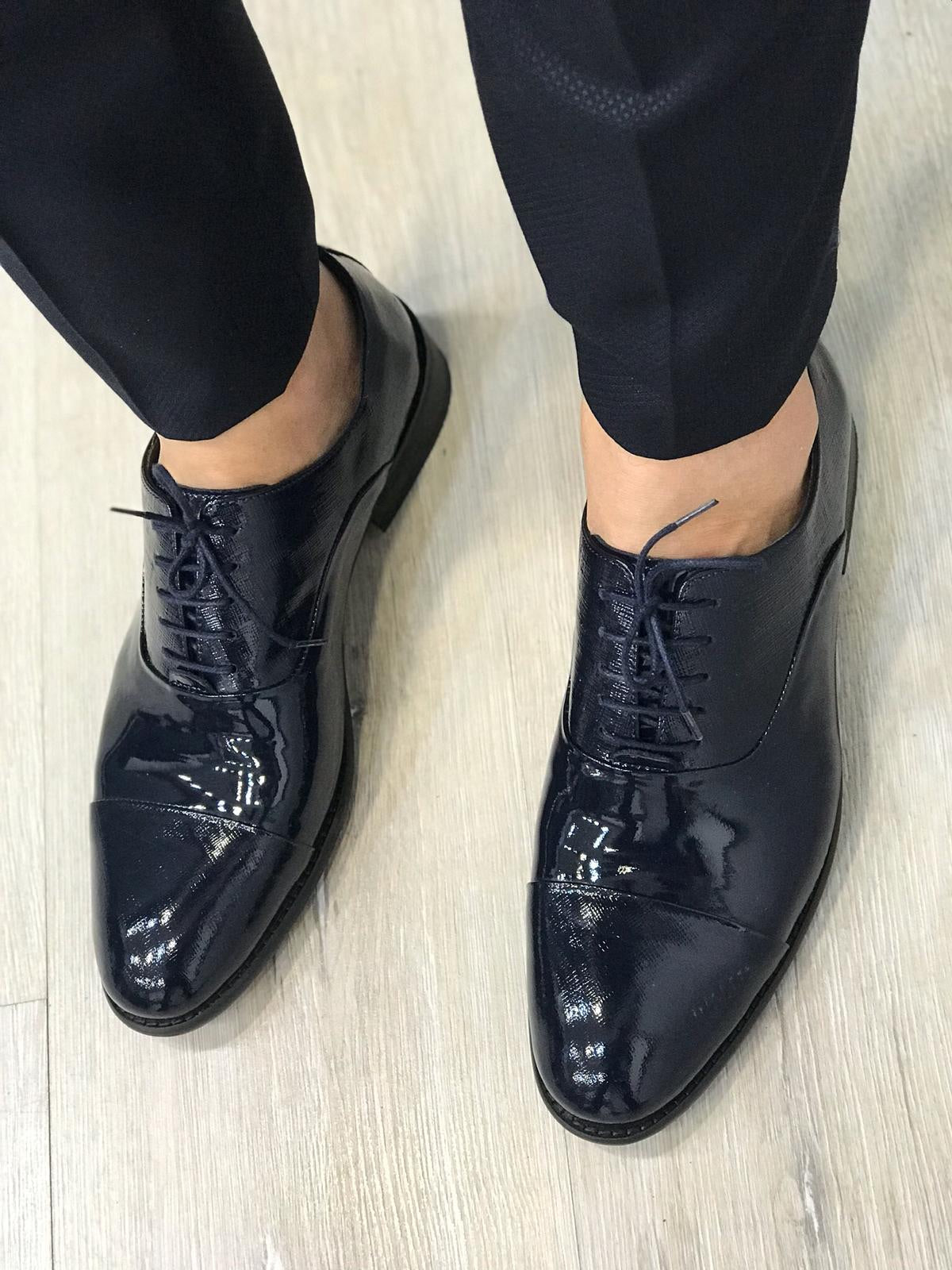 Ferrar Shine Navy Loafer - Elegant Leather Shoes for Any Occasion