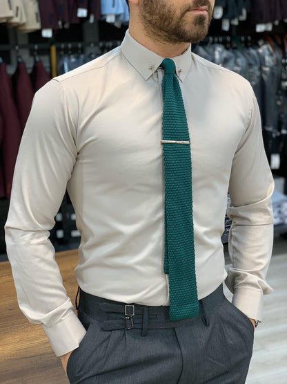 Jake Cream Slim Fit Shirt for All Occasions