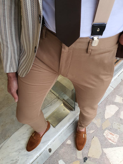 Bristol Camel Slim Fit Cotton Pants - Versatile Elegance for Every Occasion