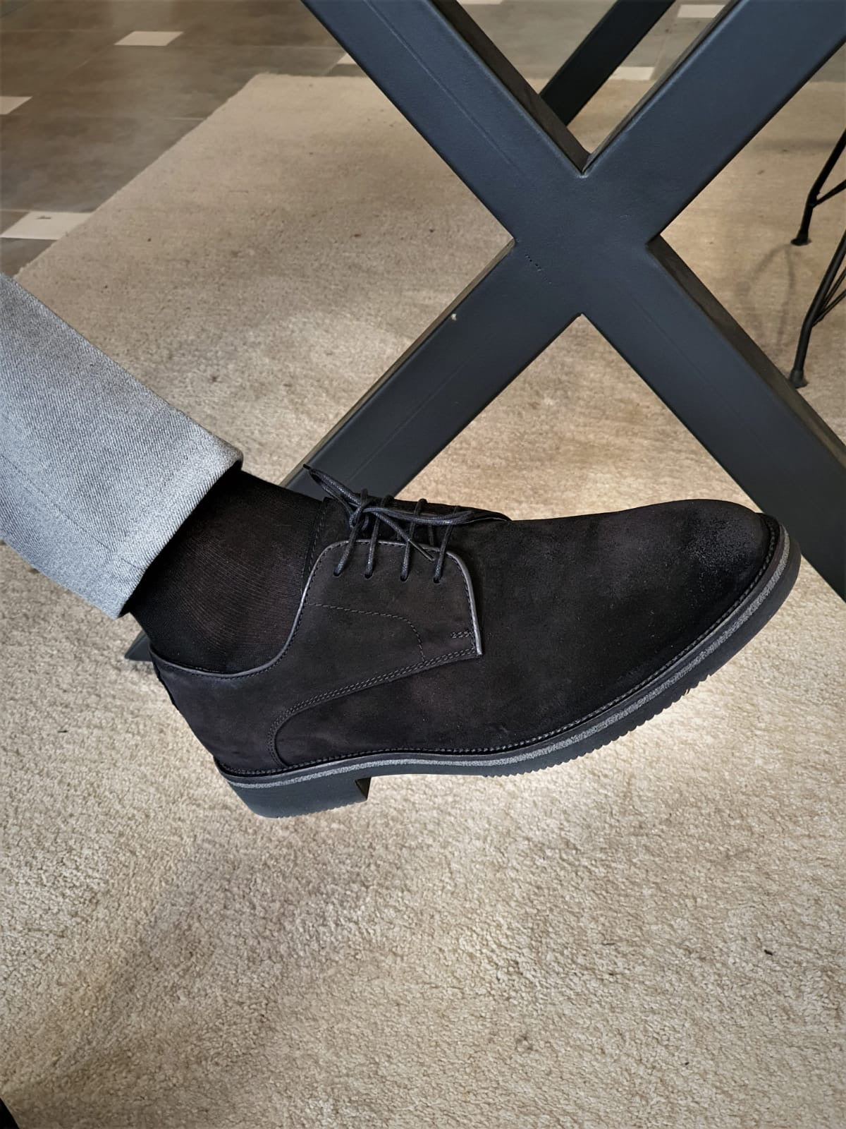 Torino Black Suede Derbys - Elegant Versatility