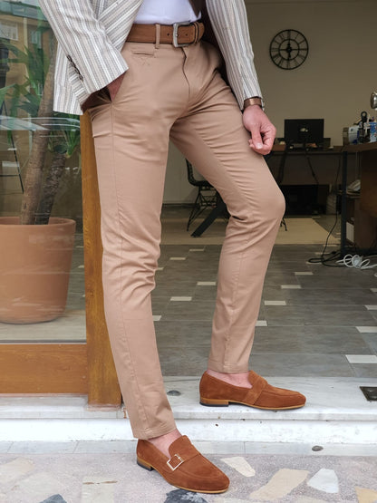 Bristol Camel Slim Fit Cotton Pants - Versatile Elegance for Every Occasion