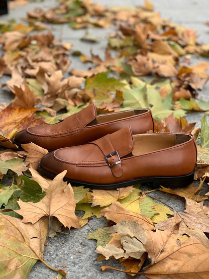 Stanoss Tan Buckle Shoes for Every Occasion