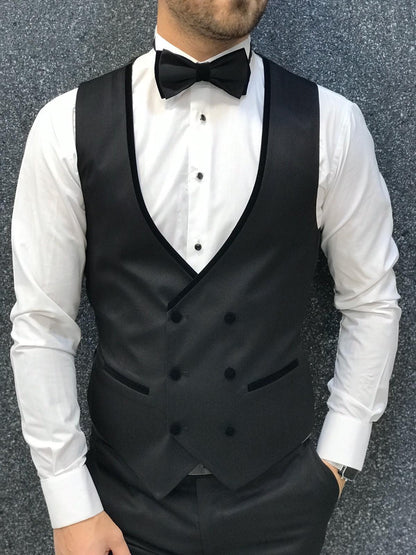 Ventura Black Slim Fit Tuxedo – Timeless Elegance for Formal Occasions