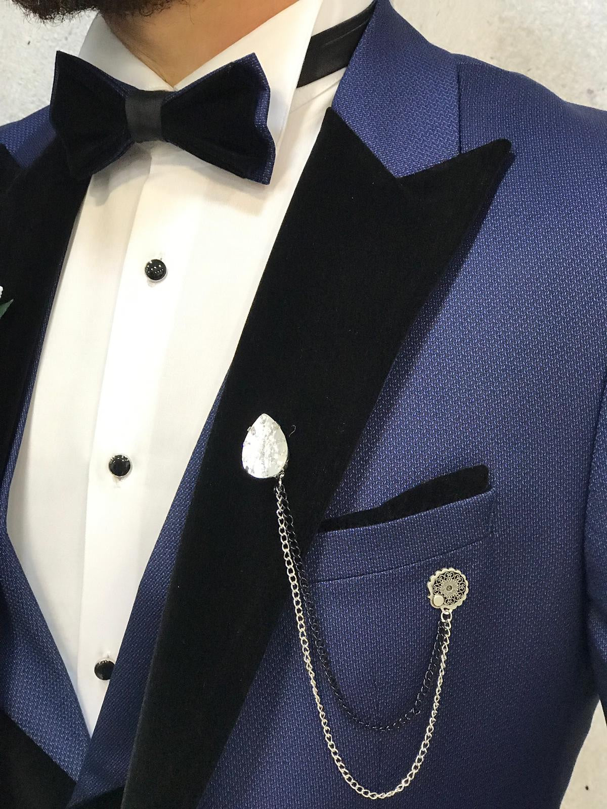 Bergamo Parliament Blue Tuxedo - The Epitome of Elegance