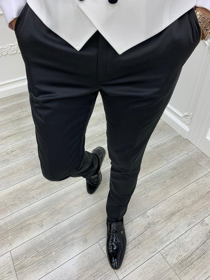 Austin White Slim Fit Shawl Lapel Tuxedo - Elevate Your Formal Look