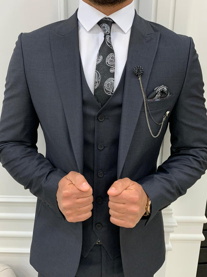 Lance Gray Slim Fit Suit - The Perfect Blend of Style and Comfort
