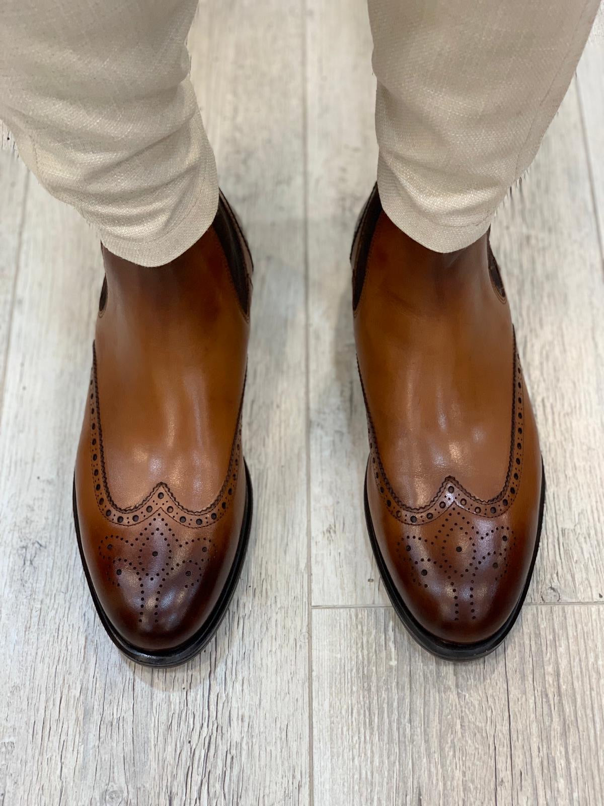 Ade Brown Chelsea Boots - Elegant Leather Footwear for Every Occasion