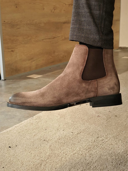 Torino Mink Suede Chelsea Boots - Timeless Elegance and Comfort