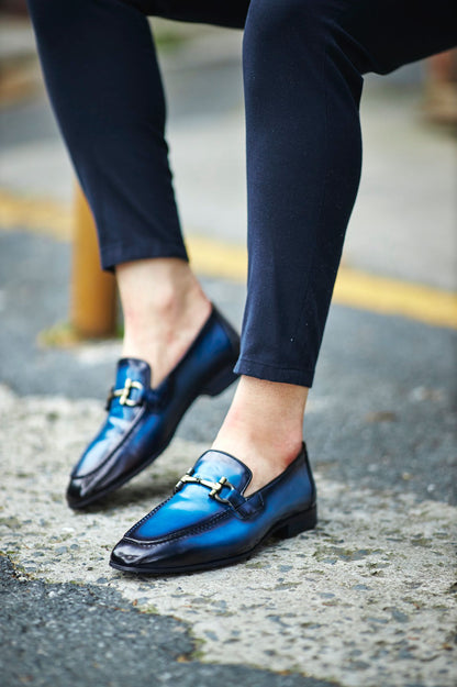 Louis Blue Special Edition Neolite Buckle Loafer
