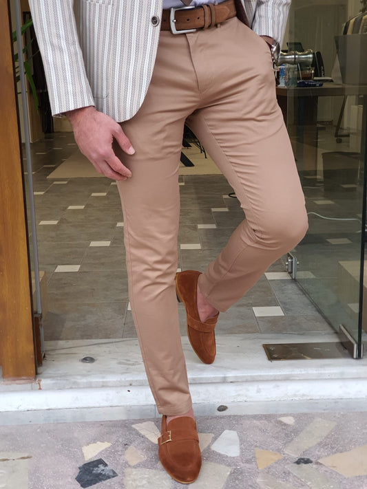 Bristol Camel Slim Fit Cotton Pants - Versatile Elegance for Every Occasion