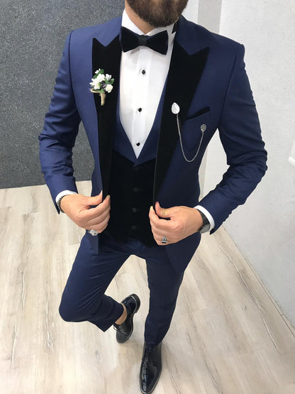 Bergamo Parliament Blue Tuxedo - The Epitome of Elegance