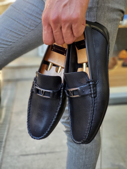 Custer Black Bit Loafers