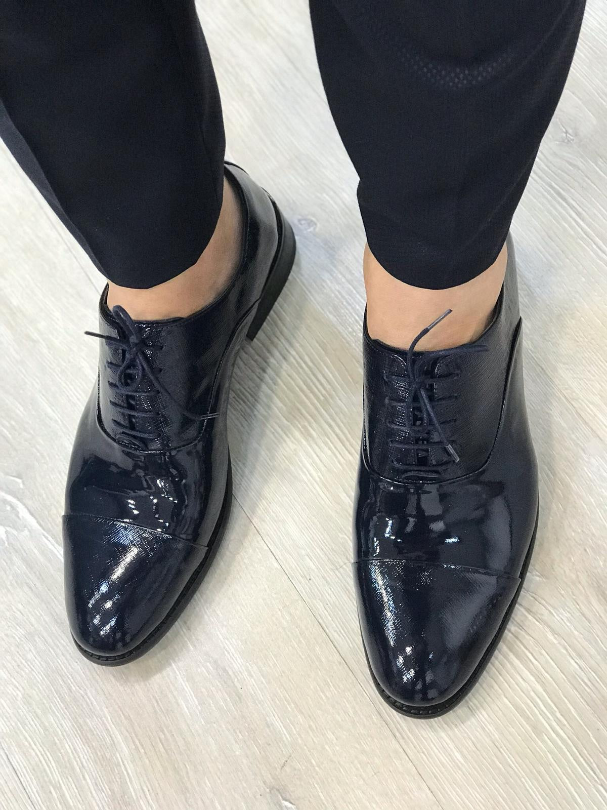 Ferrar Shine Navy Loafer - Elegant Leather Shoes for Any Occasion