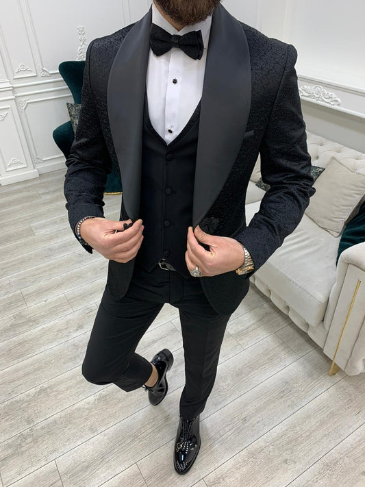 Lopez Black Slim Fit Tuxedo