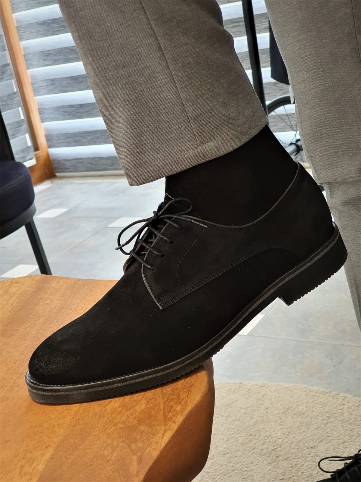Torino Black Suede Derbys - Elegant Versatility