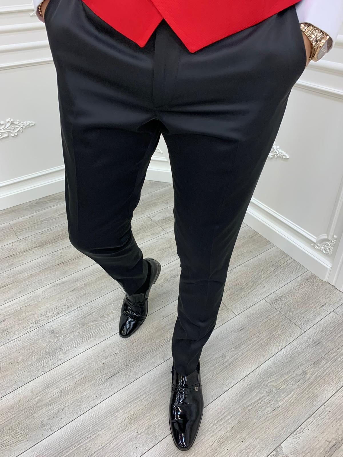 Napoli Red Slim Fit Shawl Lapel Tuxedo