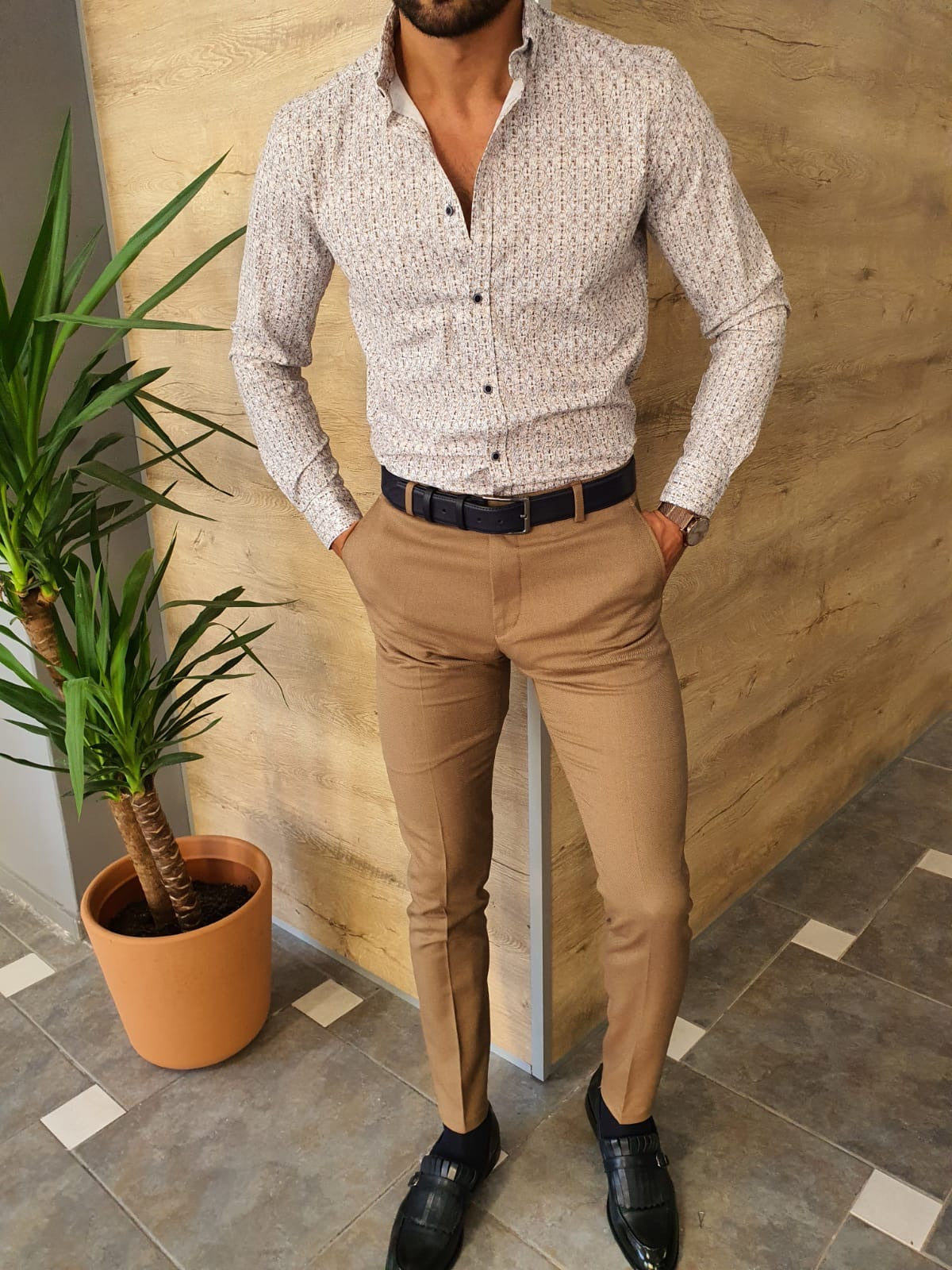 Torino Brown Slim Fit Pants - Versatile Elegance for Every Occasion