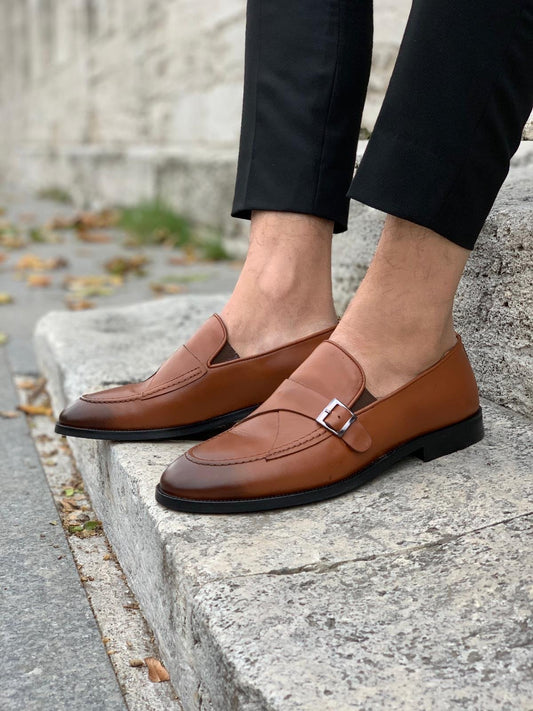 Stanoss Tan Buckle Shoes for Every Occasion