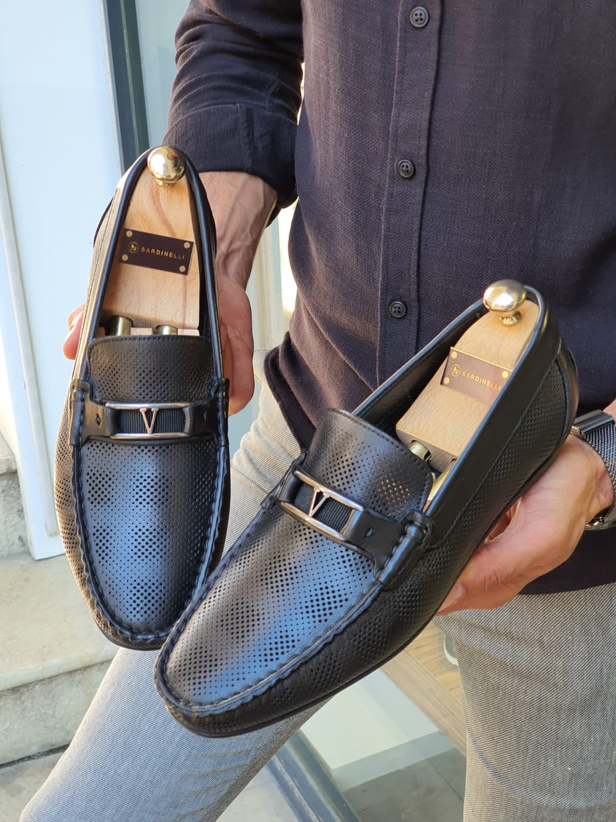 Custer Black Bit Loafers