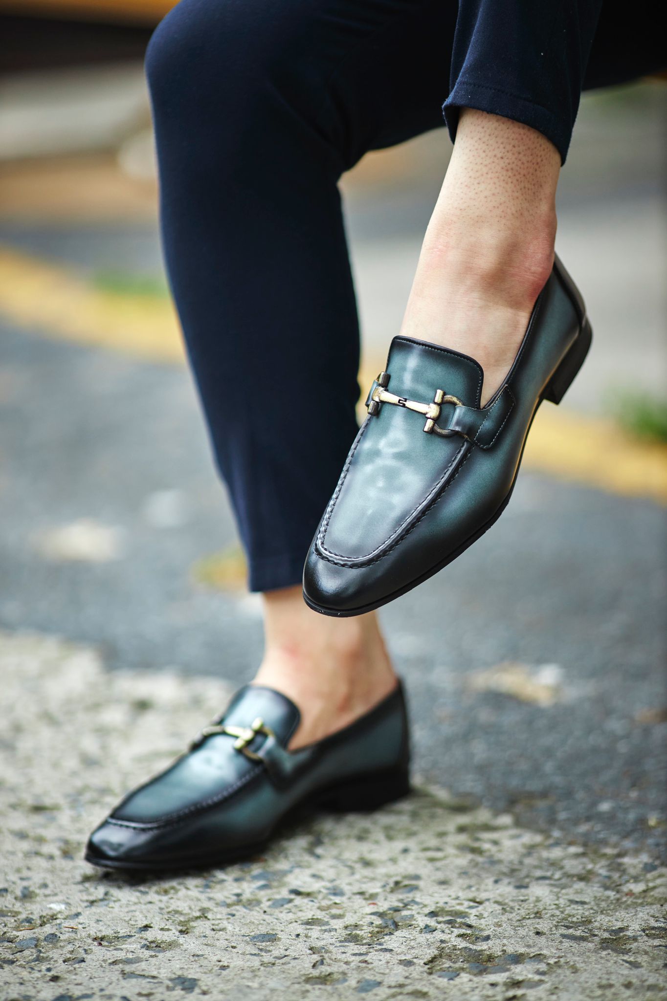 Louis Black Special Edition Neolite Buckle Loafer – Ultimate Elegance for Every Occasion