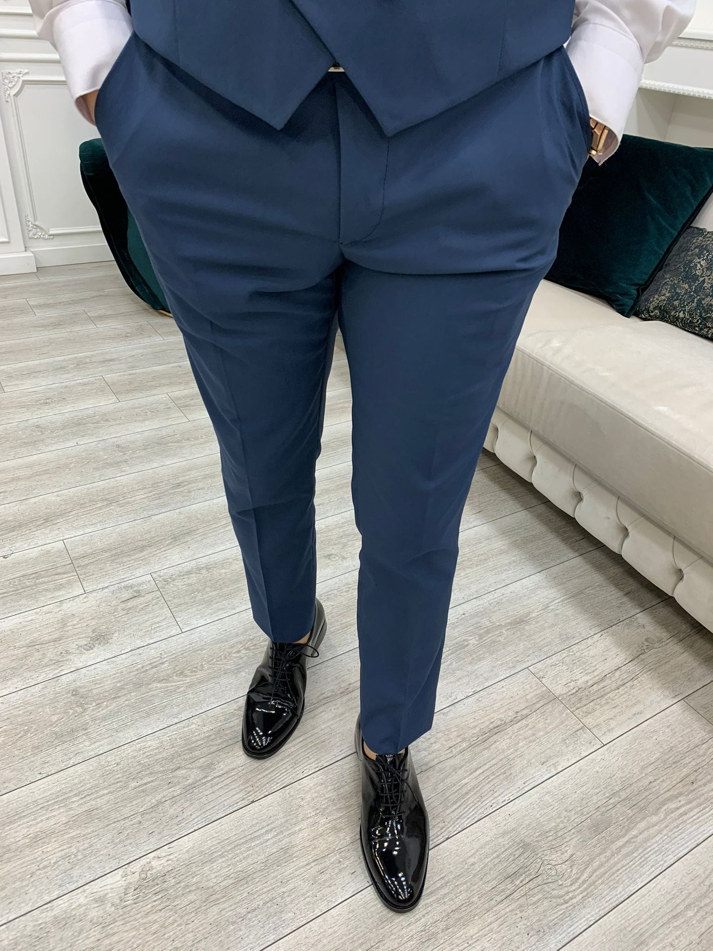 Perris Light Blue Slim Fit Tuxedo: Elevate Your Formal Style