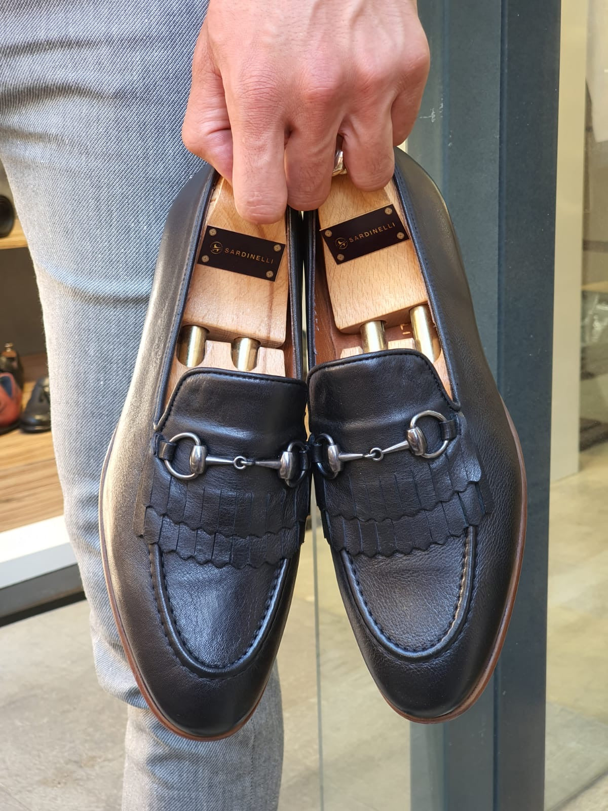 Henderson Black Kilt Bit Loafers - Elegant Leather Footwear