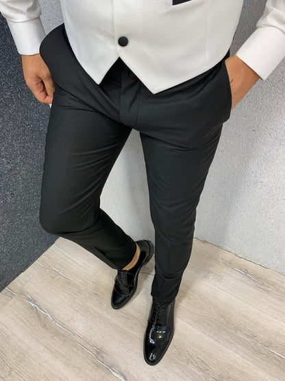 Lazio White Slim Fit Tuxedo for Men