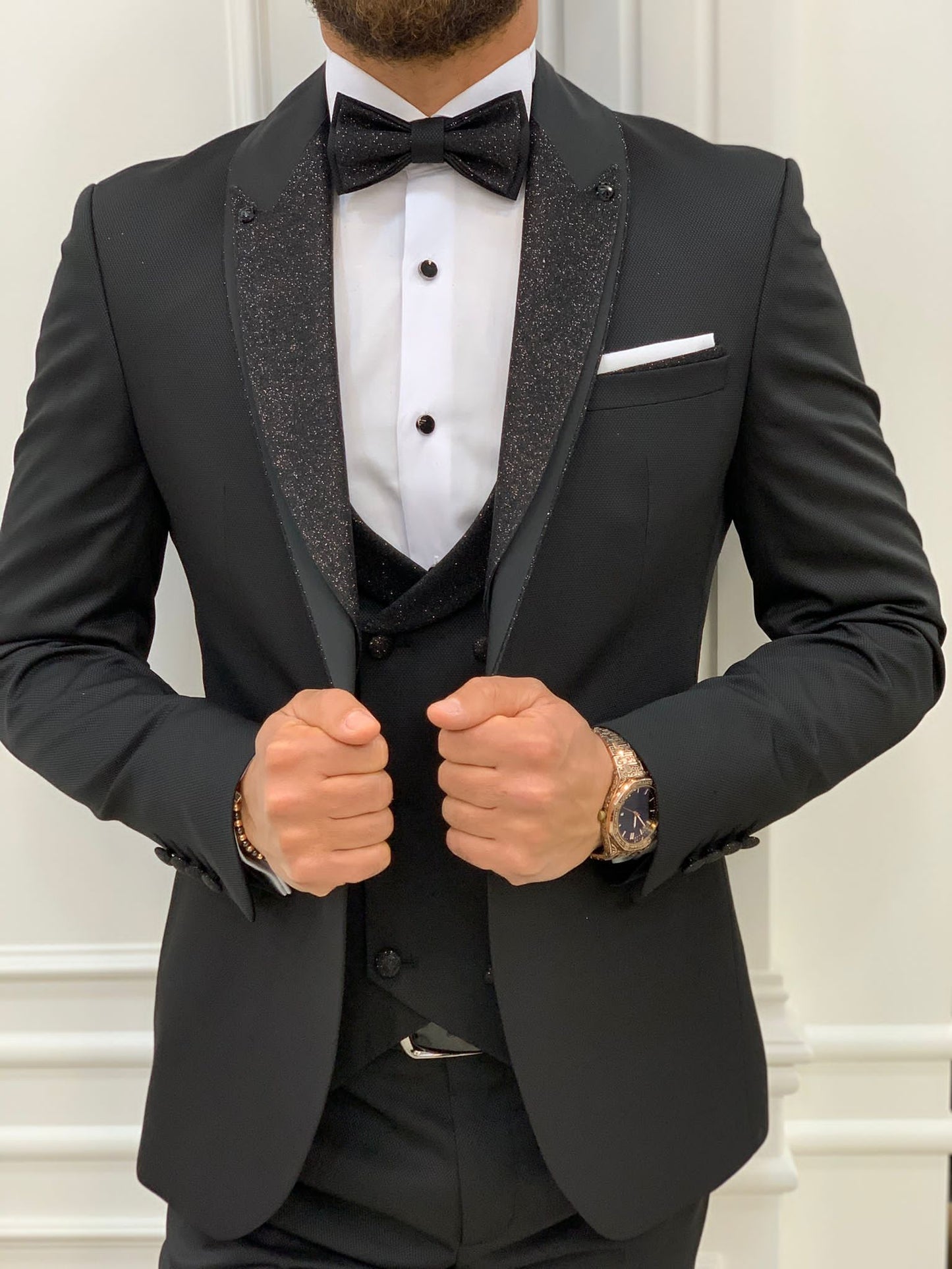 Bethesda Black Shawl Lapel Tuxedo: Timeless Elegance for Formal Occasions