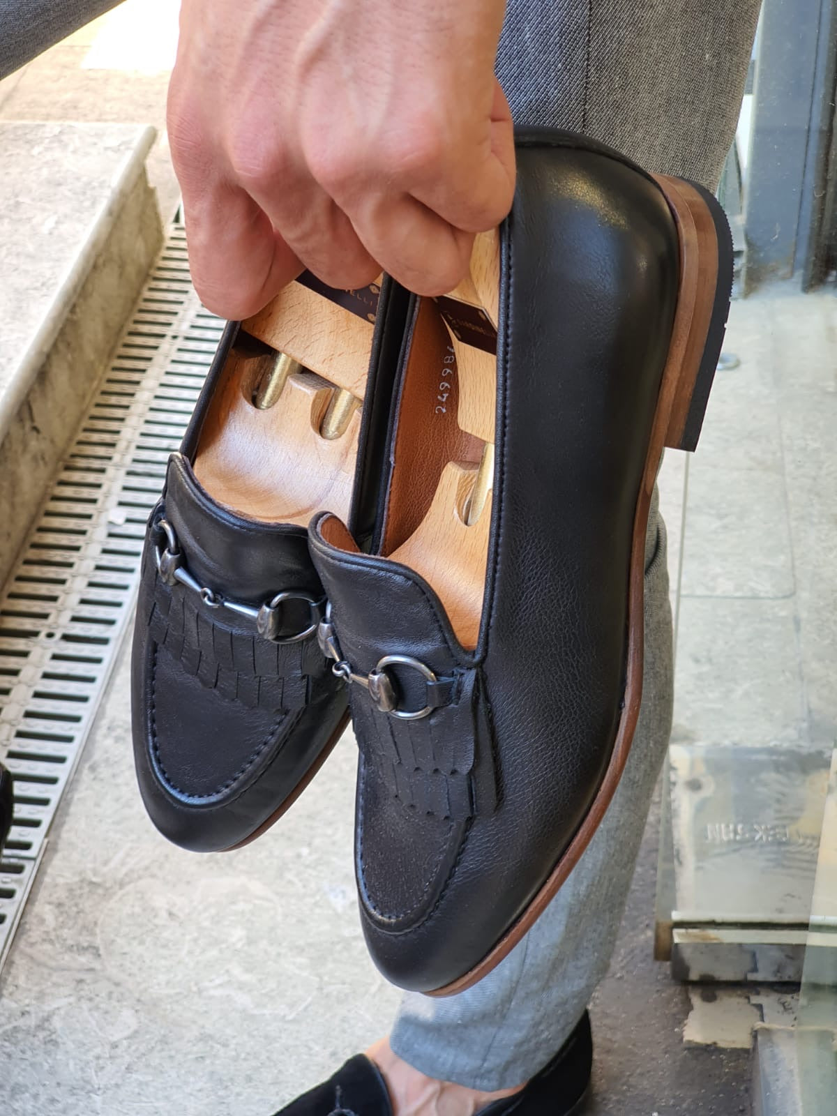 Custer Black Bit Loafers