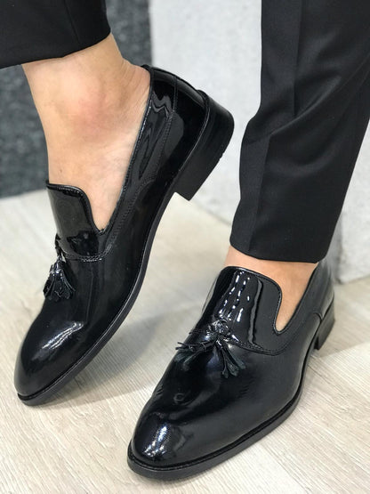 Ferrar Shine Black Loafer - Elegant Leather Footwear for Every Occasion