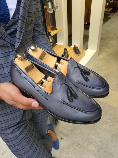 Fort Worth Gray Tassel Loafer