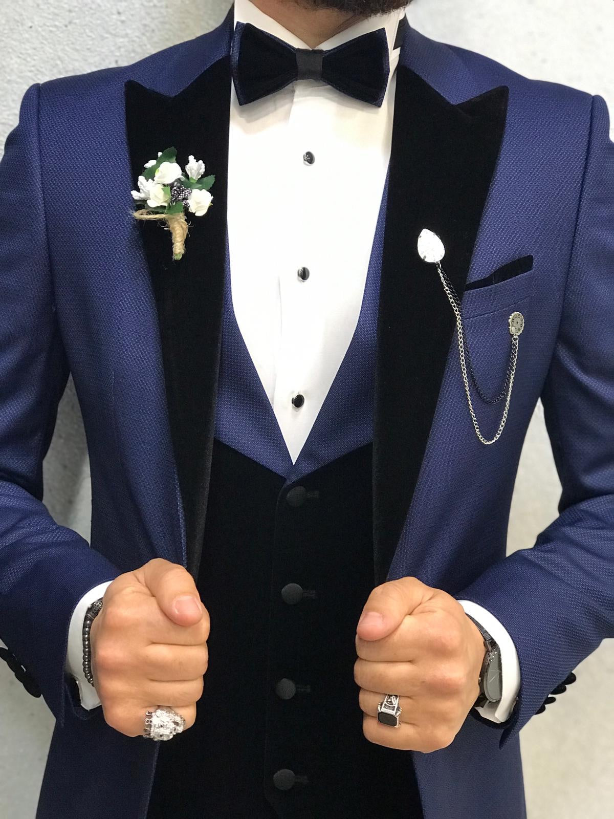 Bergamo Parliament Blue Tuxedo - The Epitome of Elegance